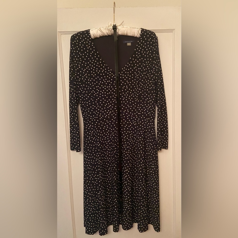 Tommy Hilfiger black and white polka dot dress.